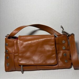 Hammitt VIP Satchel Studded Caffe Tan Brown Leather Shoulder Bag